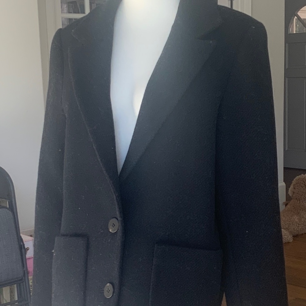 Sezane Black 100% Wool Jack Women's Blazer
